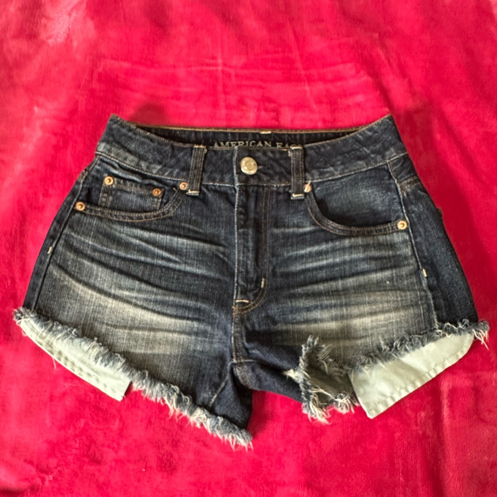 American Eagle High Rise Festival Jean Shorts